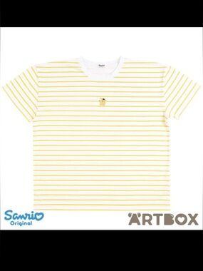 Sanrio Yellow & White Striped Pompompurin Tee